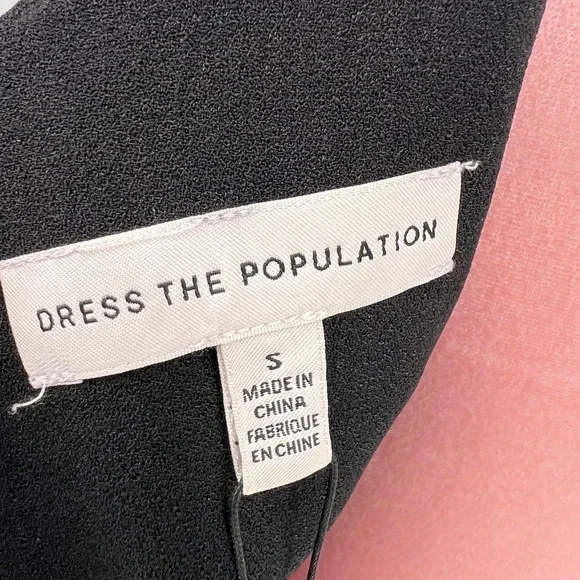 NWT Dress The Population Iris Slit Crepe Gown - Picture 12 of 15